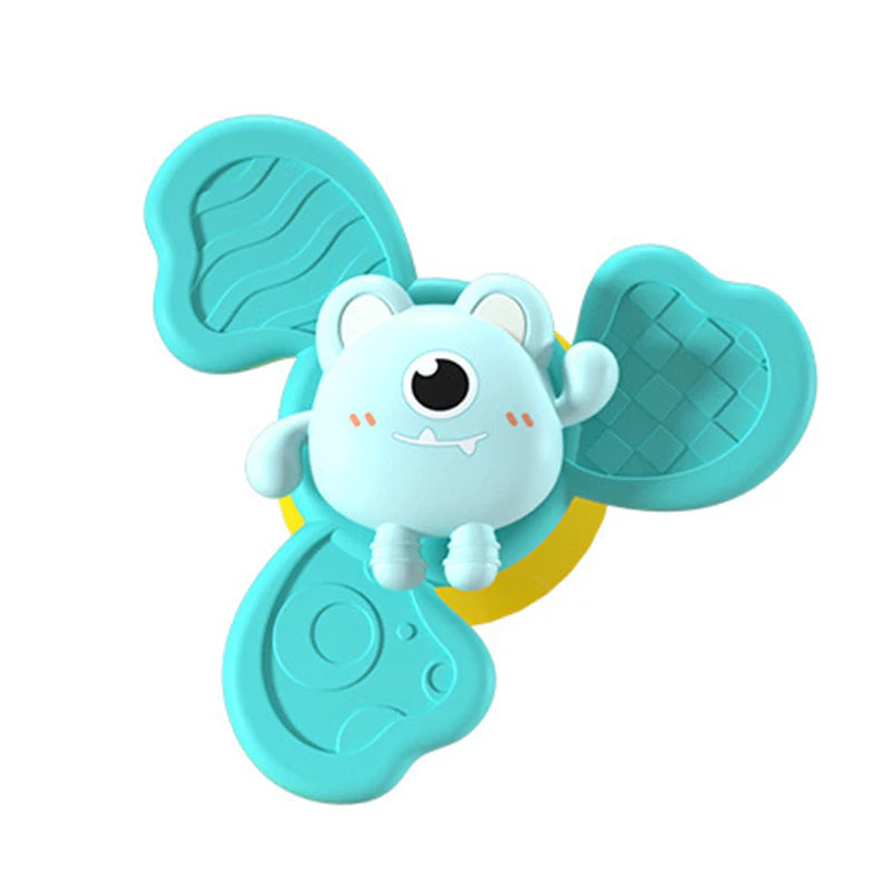 1Pcs Baby Cartoon Fidget Spinner Toys Colorful Insect Gyro Educational Toy Kids Fingertip Rattle Bath Toys for Boys Girls Gift