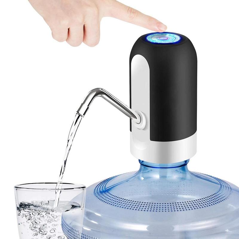 Electric Water Bottle Pump, USB Rechargeable Automatic Dispenser, Portable Water Bottle Pump for Camping & Travel