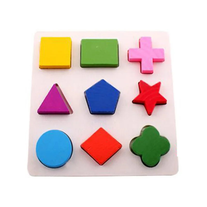 Montessori Wooden Puzzle 3D Alphabet Letters Number Matching Game Baby Kids Toys Education Learning Toy for Children 2 to 4 Year