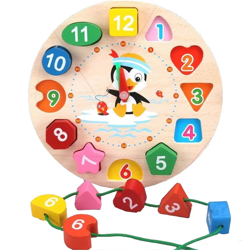 Montessori Wooden Puzzle 3D Alphabet Letters Number Matching Game Baby Kids Toys Education Learning Toy for Children 2 to 4 Year