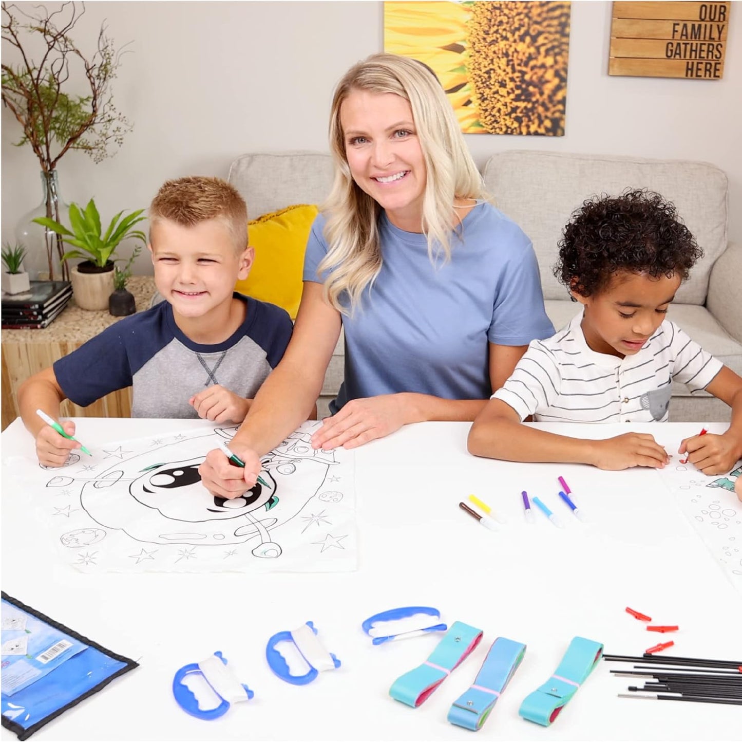 DIY Color and Make Your Own Kite Kit for Kids | Easy to Fly Kites Outdoor Toys and Activities for Boys and Girls Ages 4 5 6 7 8 9 10 11 12 Years Old and Up