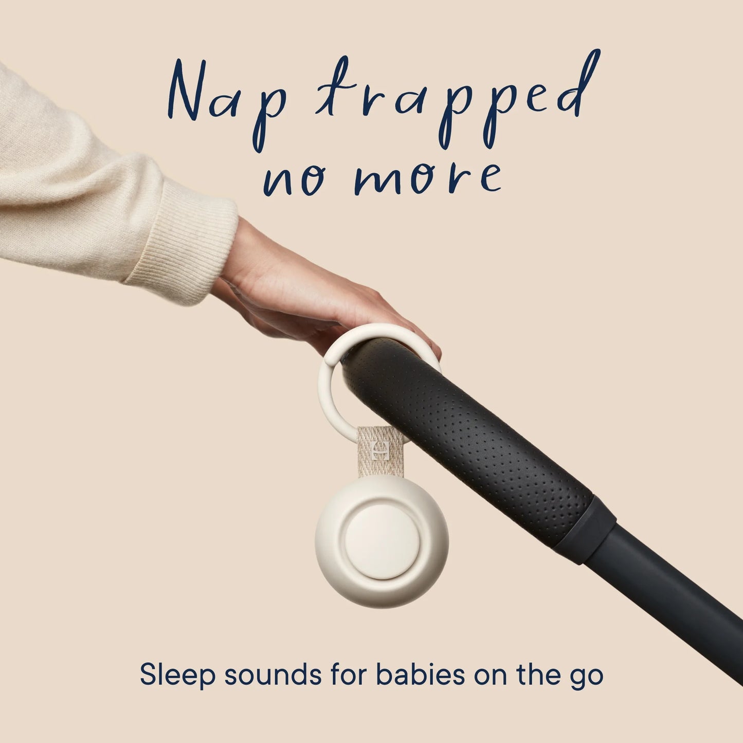 Rest Go | Portable Sound Machine for Babies and Kids | Baby Sleep Soother | 10 Soothing Sounds | White Noise | Shush | Travel | Registry Gift | Baby Shower | Clips on Baby Stroller | Putty