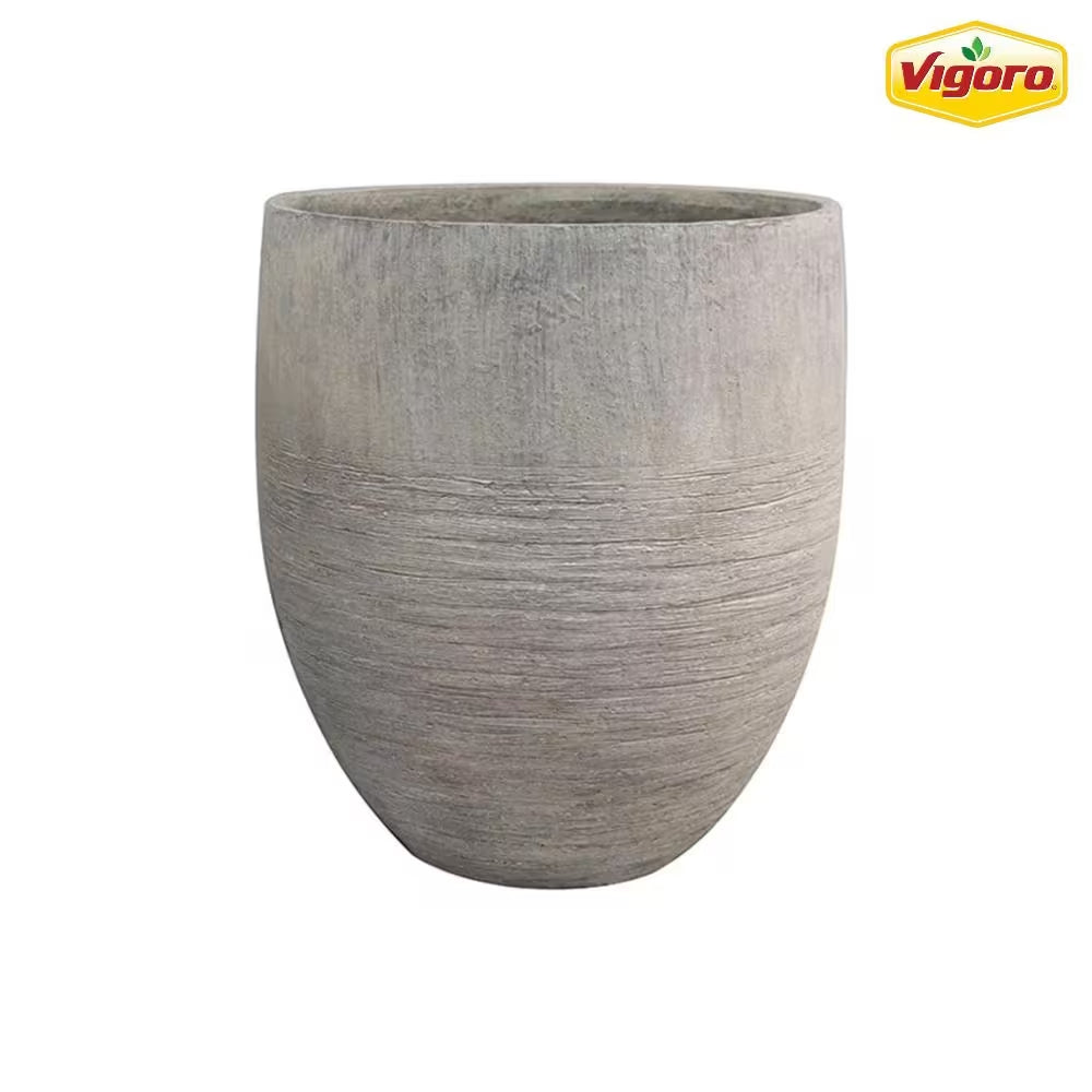 tall grey plastic plant pots 17 In. Jennings Large Gray Plastic Fiberglass Tall Decorative Planter – Breezy Living