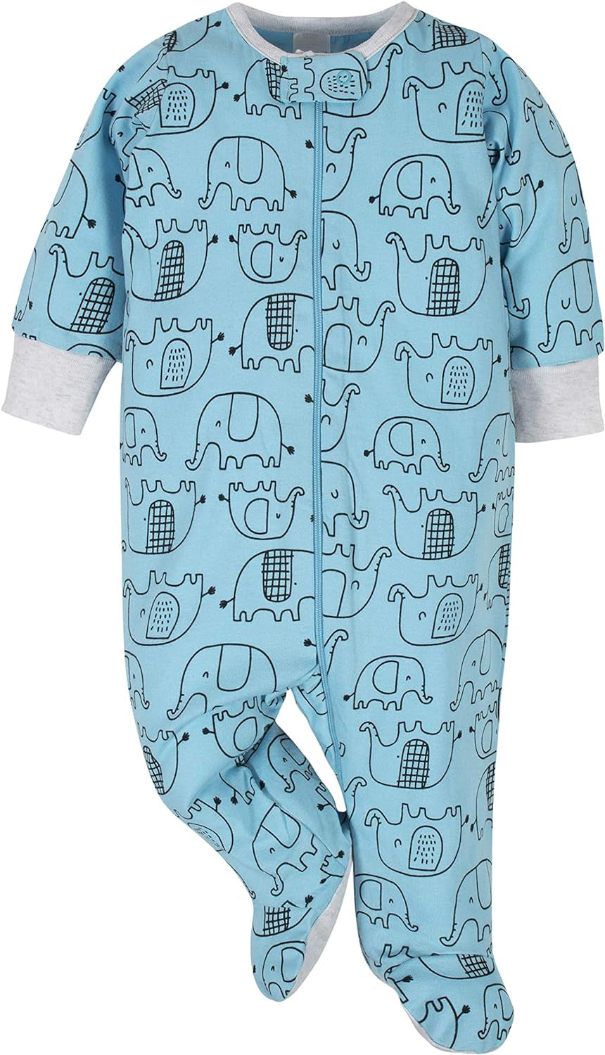 Onesies Brand Baby Boys' 4-Pack Sleep 'N Play Footed Pajamas