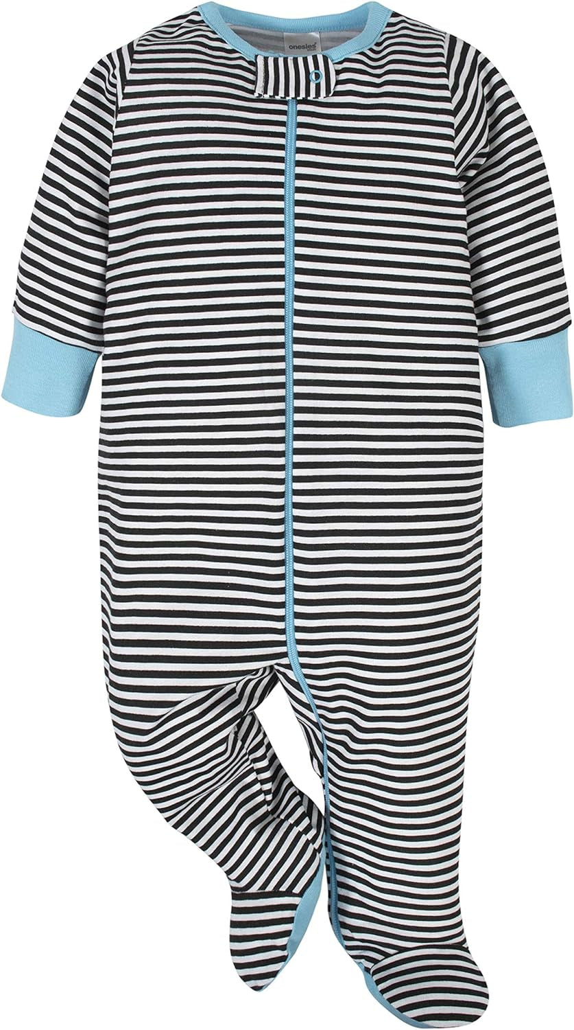 Onesies Brand Baby Boys' 4-Pack Sleep 'N Play Footed Pajamas