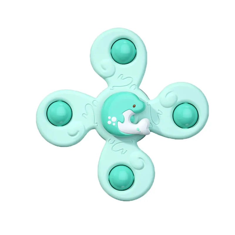 1Pcs Baby Cartoon Fidget Spinner Toys Colorful Insect Gyro Educational Toy Kids Fingertip Rattle Bath Toys for Boys Girls Gift