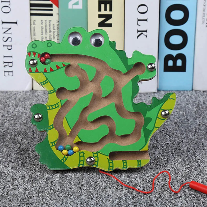 Montessori Wooden Puzzle 3D Alphabet Letters Number Matching Game Baby Kids Toys Education Learning Toy for Children 2 to 4 Year