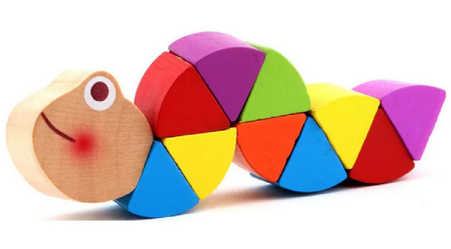 Montessori Wooden Puzzle 3D Alphabet Letters Number Matching Game Baby Kids Toys Education Learning Toy for Children 2 to 4 Year