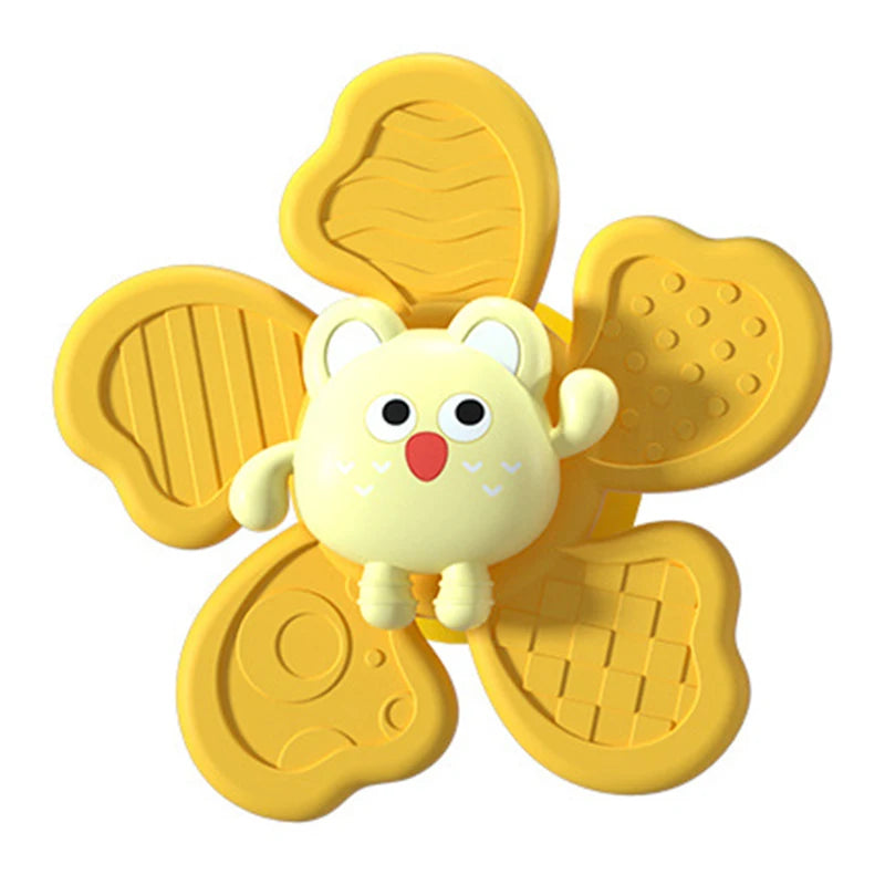 1Pcs Baby Cartoon Fidget Spinner Toys Colorful Insect Gyro Educational Toy Kids Fingertip Rattle Bath Toys for Boys Girls Gift