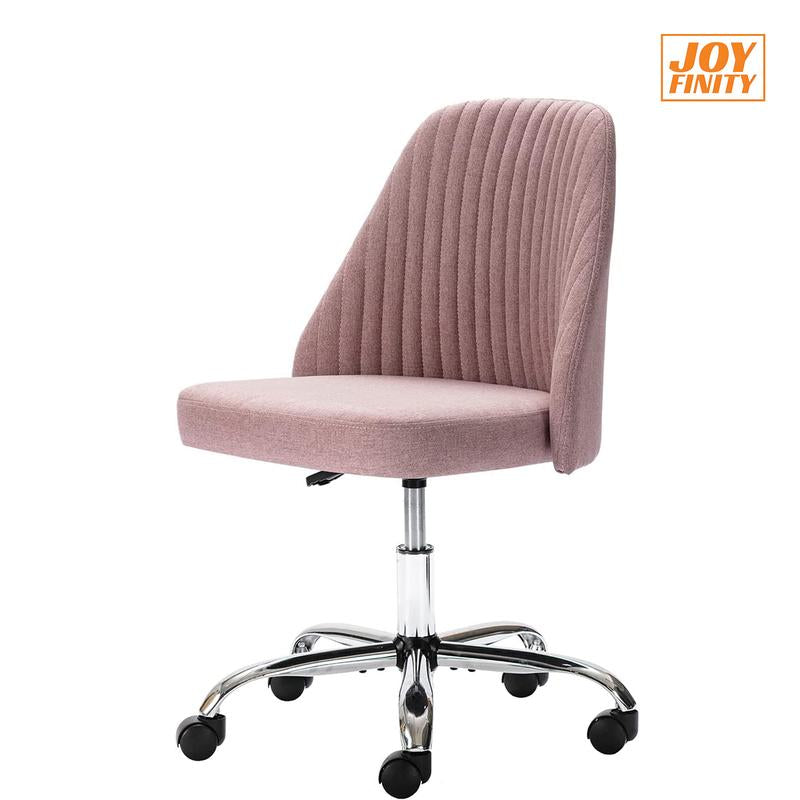 [Fall Sale]Joyfinity Home Small Cute Desk Chair Armless for Small Space Adjustable Rolling Chair, Cute Modern Desk Chair for Home Office Make up Bed Room