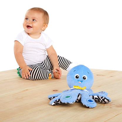 Octoplush Musical Huggable Stuffed Animal Plush Toy, Learn Colors in 3 Languages, Blue, 11" Age 3 Month and Up,