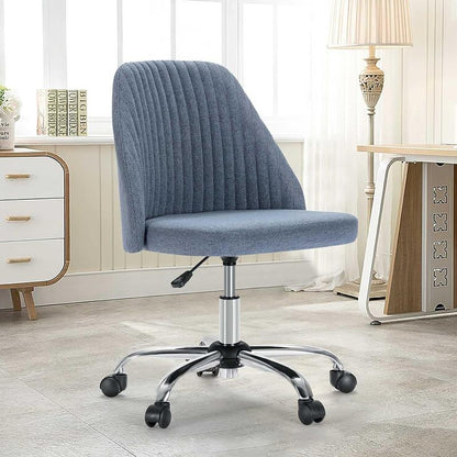[Fall Sale]Joyfinity Home Small Cute Desk Chair Armless for Small Space Adjustable Rolling Chair, Cute Modern Desk Chair for Home Office Make up Bed Room