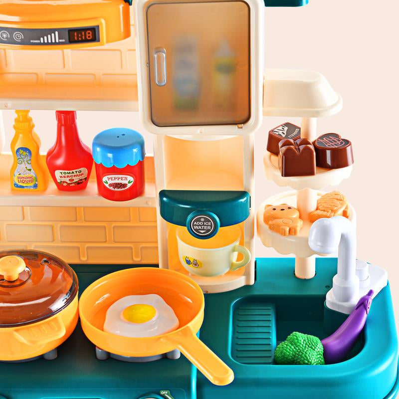 Kids Kitchen Playset Pretend Play Toys for Boys and Girls