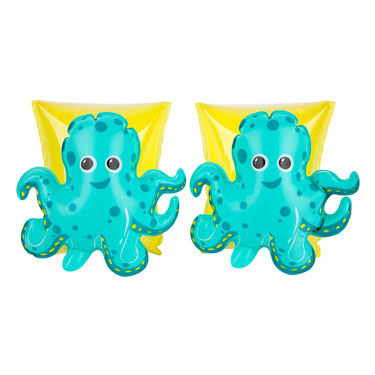 -Kids, Unisex Inflatable Swim Arm Bands Oscar the Octopus, Green-Age 3-6 Years-Pool & Float Toy