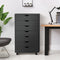 Sweetcrispy plus 7 Drawer Chest - Dresser Storage Cabinets Dressers Wooden Dresser Bedroom Cabinet with Wheels Mobile Organizer Drawers for Office, Home