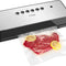 Vacuum Sealer Machine ,Automatic Food Sealer for Food Preservation W /Starter Kit, Dry Moist Food Modes, Easy to Clean, Led Indicator Lights, Compact Design, Silver(Stainless Steel)
