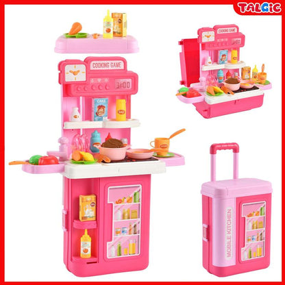 Kids Kitchen Playset Pretend Play Toys for Boys and Girls