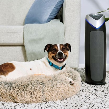 Germguardian Air Purifier with HEPA 13 Filter, Removes 99.97% of Pollutants, Covers Large Room up to 743 Sq. Foot Room in 1 Hr, UV-C Light Helps Reduce Germs, Zero Ozone Verified, 22", Gray, AC4825E