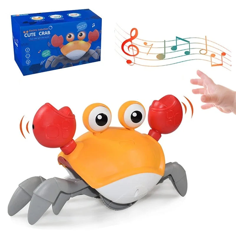 Dancing Crab Run Away Toy for Babies Crawling Interactive Escape Crabs Fujão Toys Baby Birthday Gift VIP Dropshipping with Box