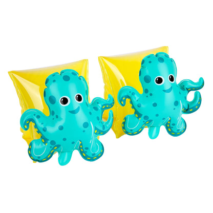 -Kids, Unisex Inflatable Swim Arm Bands Oscar the Octopus, Green-Age 3-6 Years-Pool & Float Toy