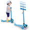 Kids Scooter Kick Scooter 3 Wheel Adjustable Height Light up LED Wheels for Kids Boys Girls Ages 3-12 Blue