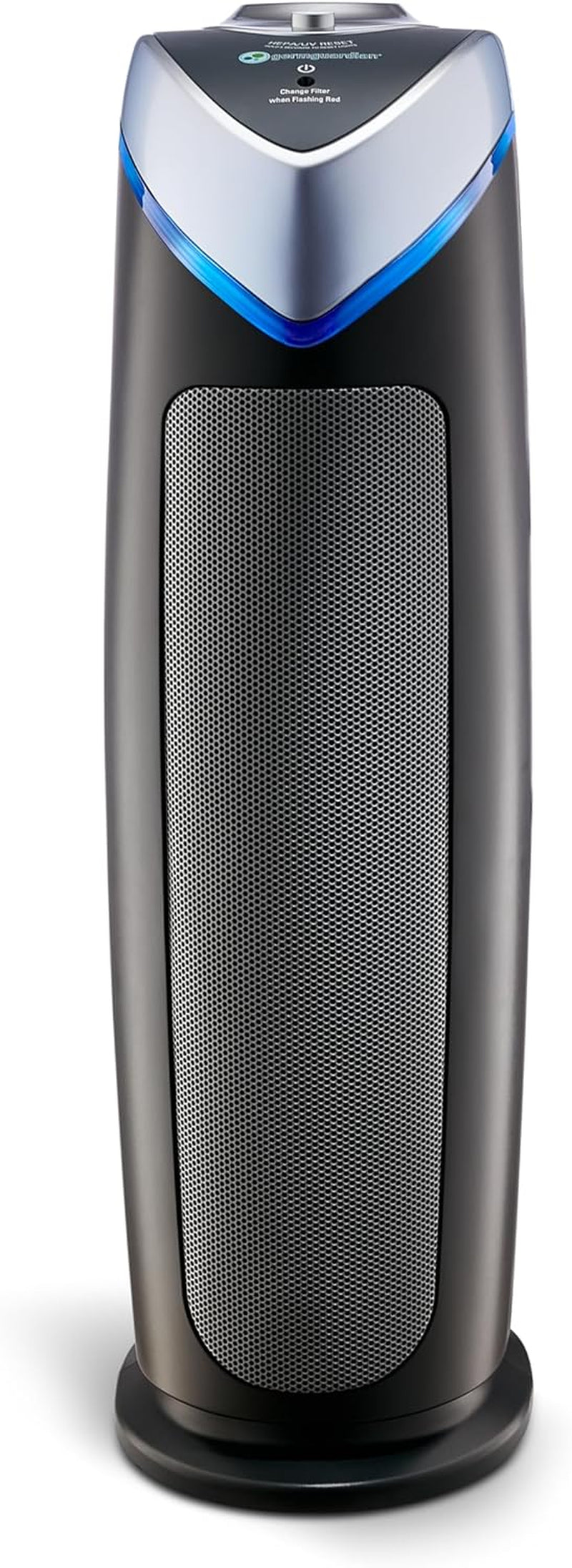 Germguardian Air Purifier with HEPA 13 Filter, Removes 99.97% of Pollutants, Covers Large Room up to 743 Sq. Foot Room in 1 Hr, UV-C Light Helps Reduce Germs, Zero Ozone Verified, 22", Gray, AC4825E