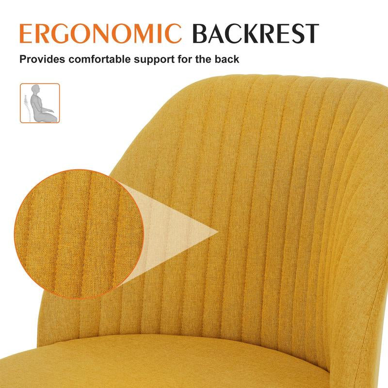 [Fall Sale]Joyfinity Home Small Cute Desk Chair Armless for Small Space Adjustable Rolling Chair, Cute Modern Desk Chair for Home Office Make up Bed Room