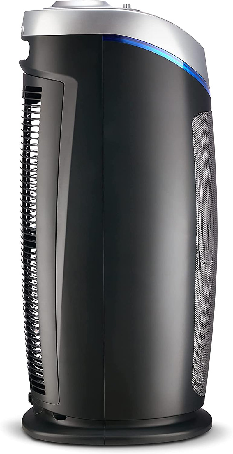 Germguardian Air Purifier with HEPA 13 Filter, Removes 99.97% of Pollutants, Covers Large Room up to 743 Sq. Foot Room in 1 Hr, UV-C Light Helps Reduce Germs, Zero Ozone Verified, 22", Gray, AC4825E